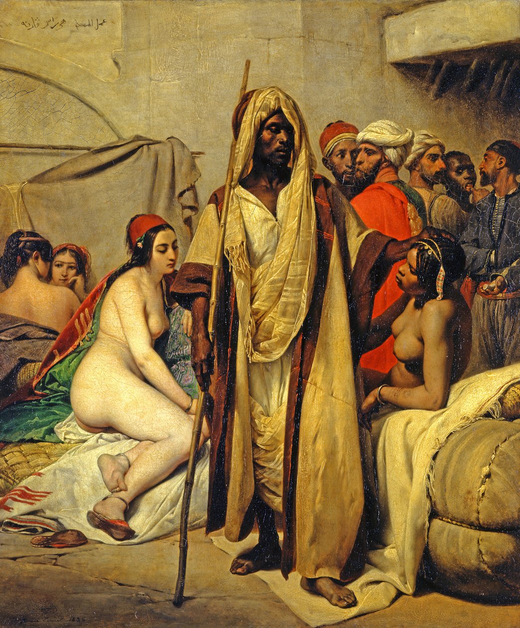 Slavenmarkt door Horace Vernet