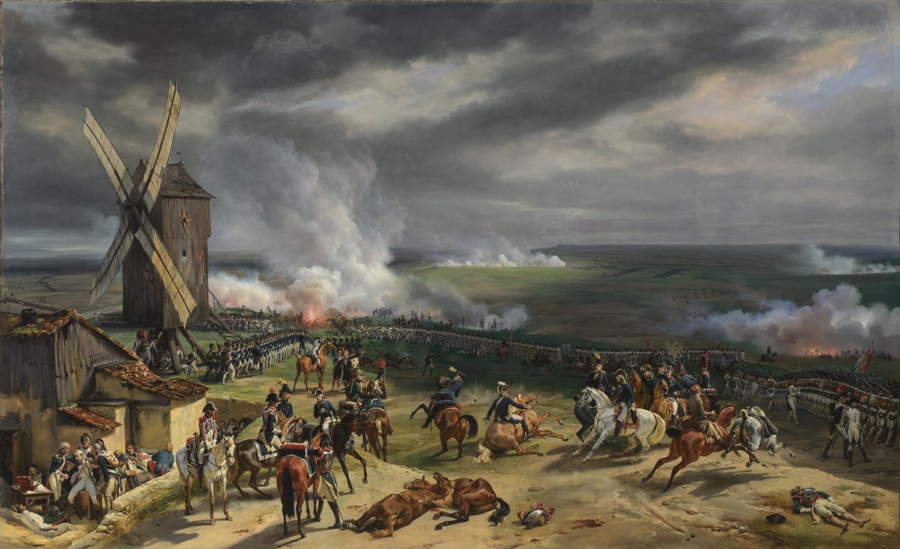 De Slag bij Valmy, 20 september 1792 door Emile Jean Horace Vernet