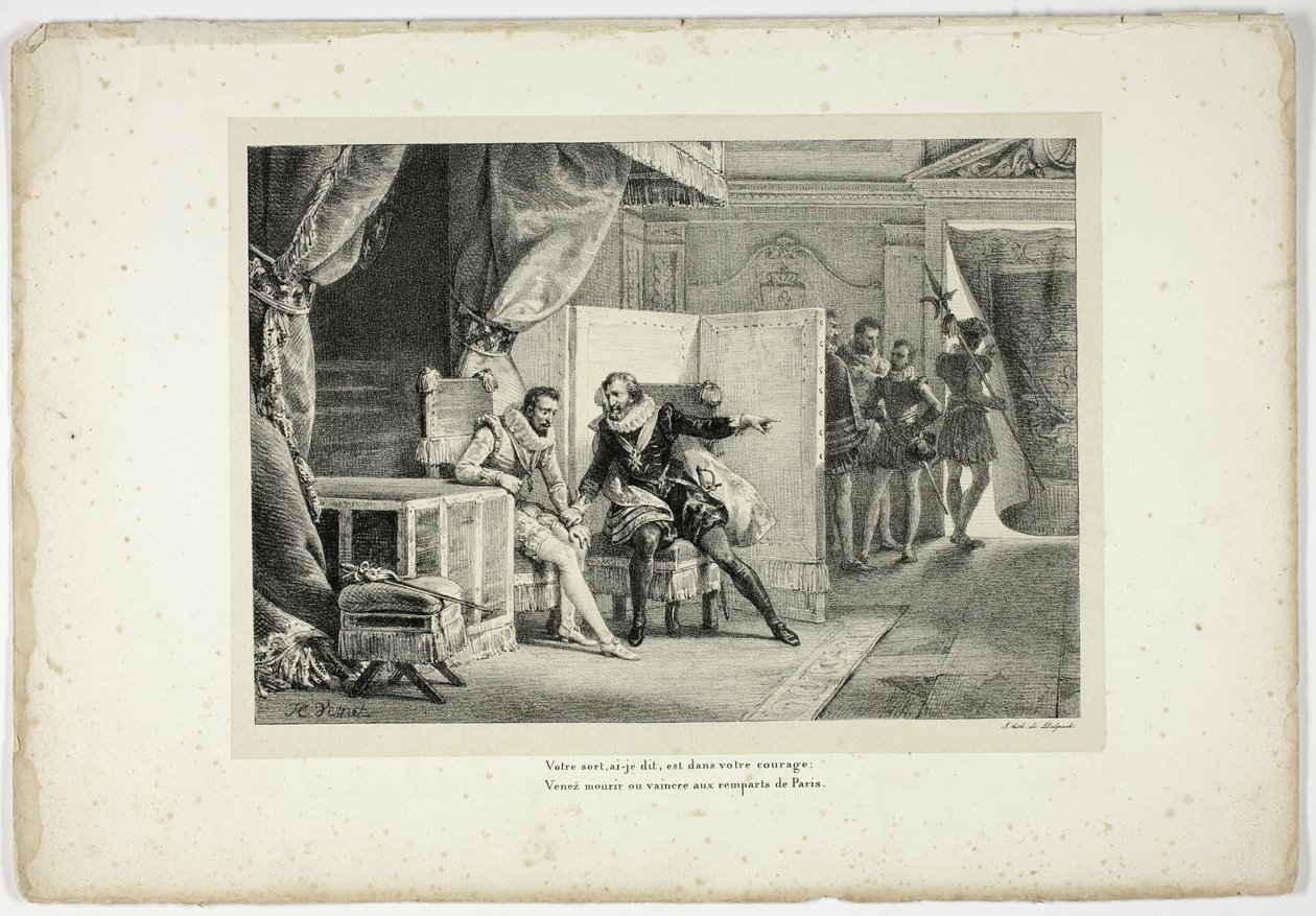 Je lot," zei ik, "ligt in je moed... door Horace Vernet