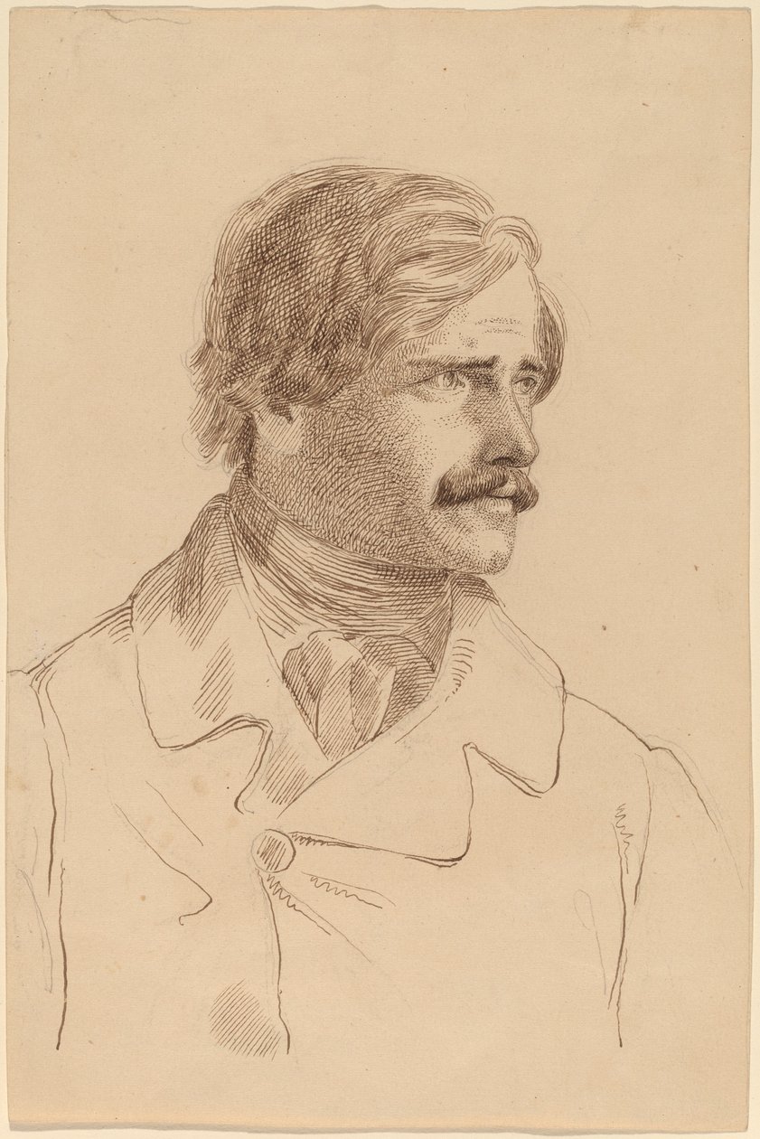 De broer van de kunstenaar - Richard Greenough (?) door Horatio Greenough