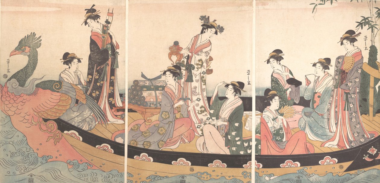 De Schatboot, ca. 1795 door Hosoda Eishi
