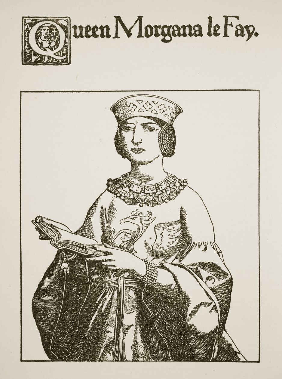 Koningin Morgana le Fay, illustratie uit 
