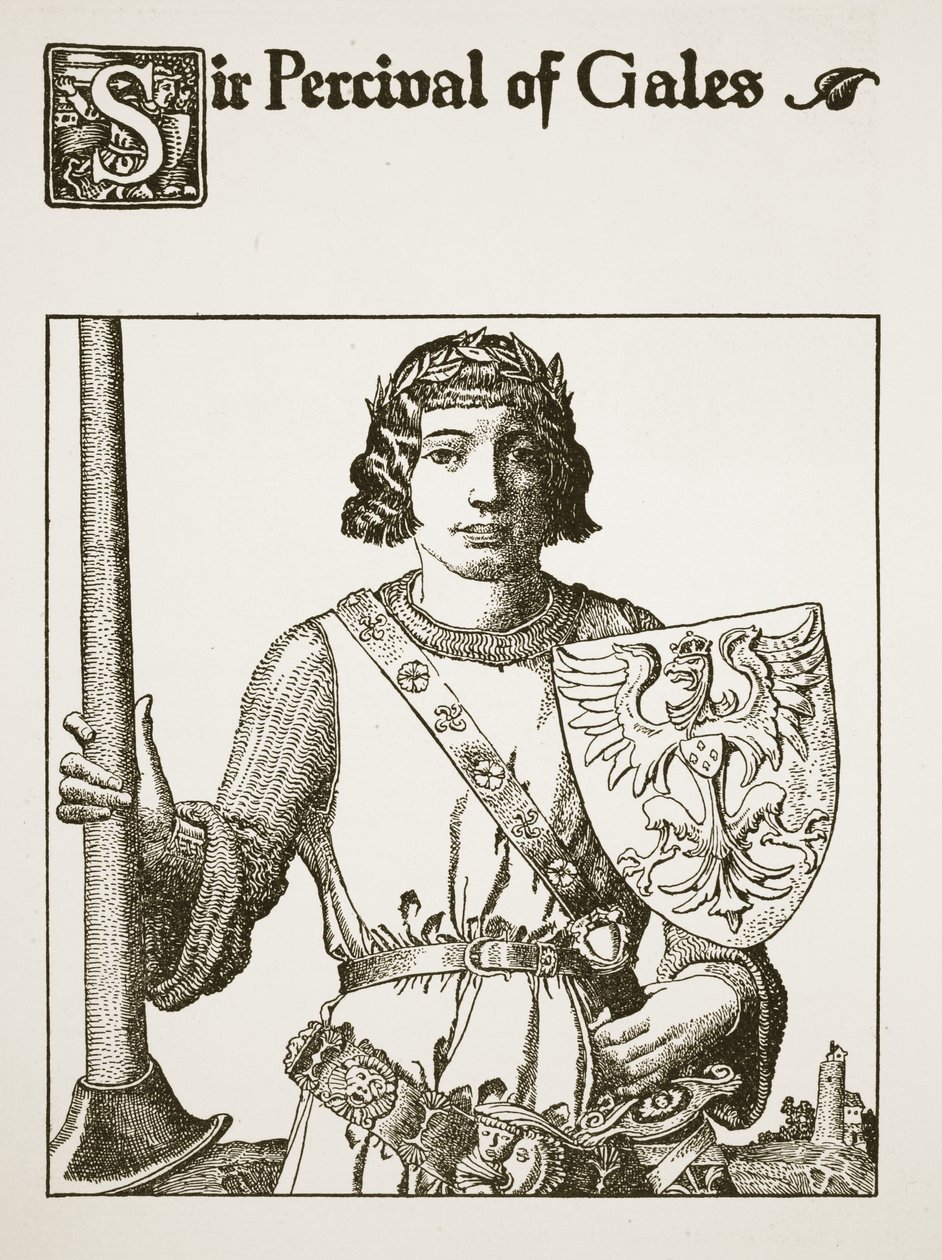 Sir Percival van Gales, illustratie uit 