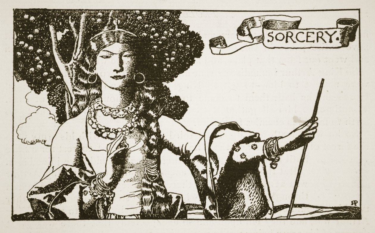 Toverij, illustratie uit 