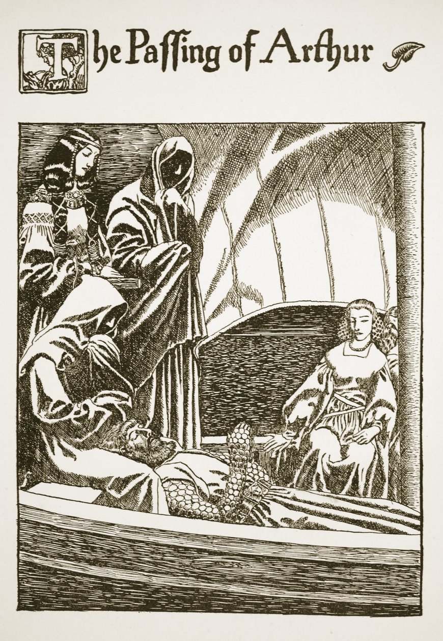 De Dood van Arthur, illustratie uit 