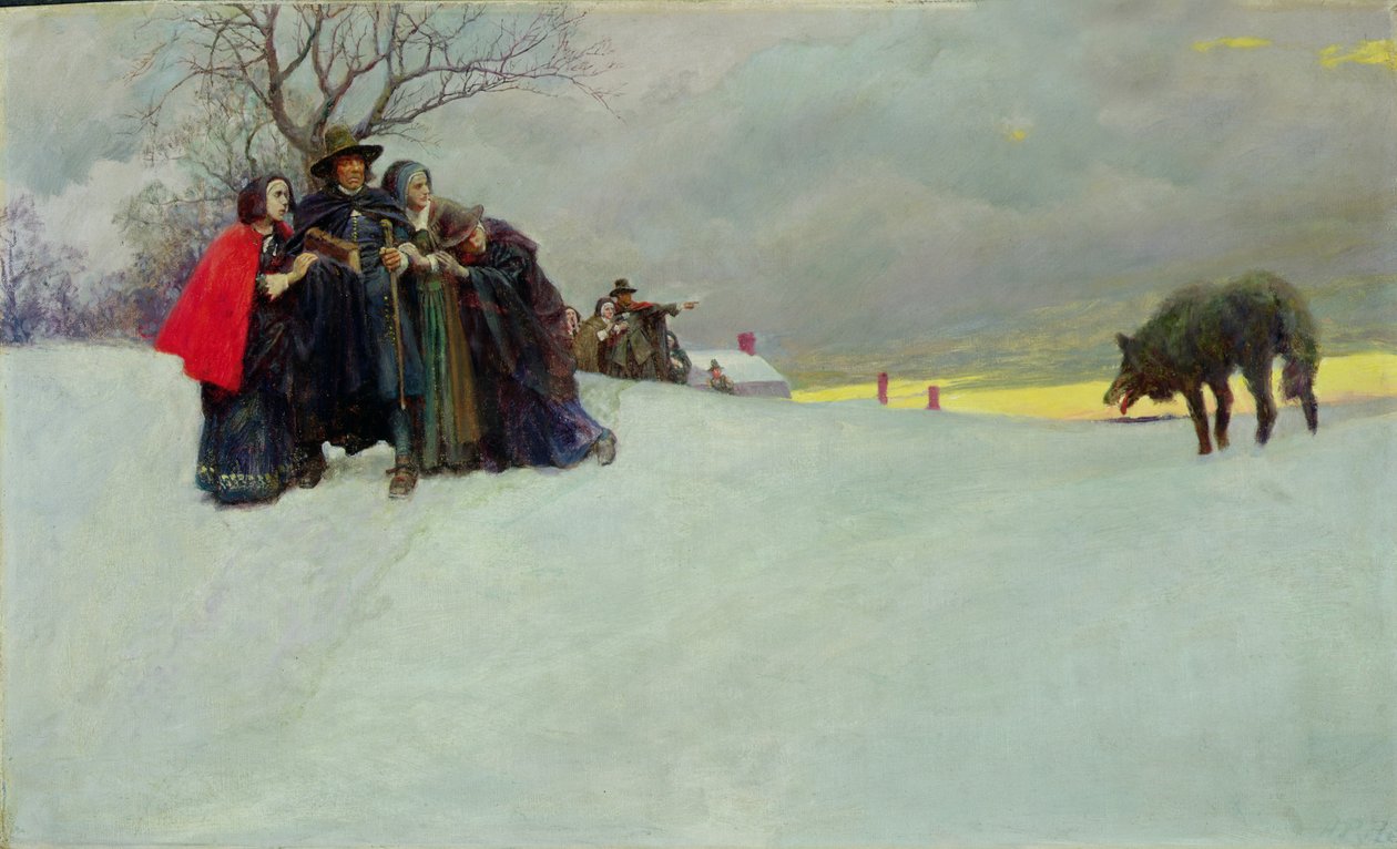 Een Wolf Was in Salem Al Dertig Jaar Niet Gezien door Howard Pyle