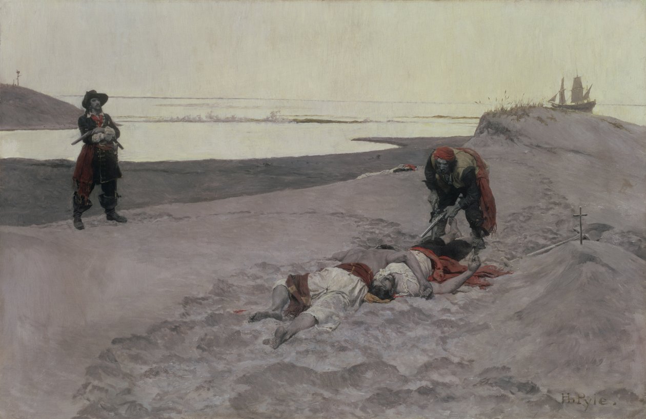 Dode mannen vertellen geen verhalen, 1899 door Howard Pyle