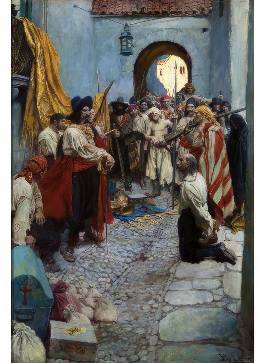 Schulden afpersen van de burgers door Howard Pyle
