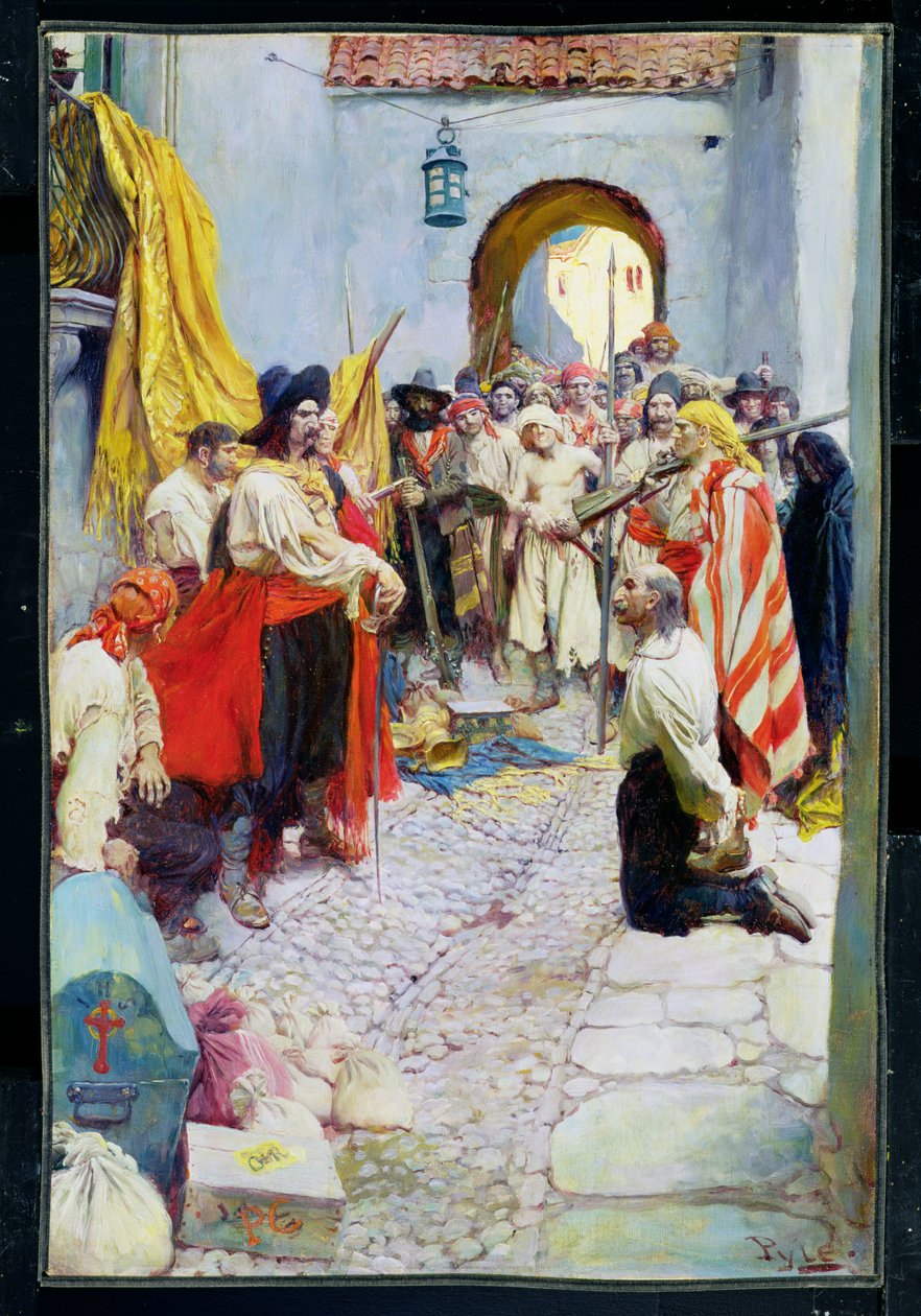 Het afdwingen van eerbetoon van de burgers, of De plundering van Carthagena, uit 