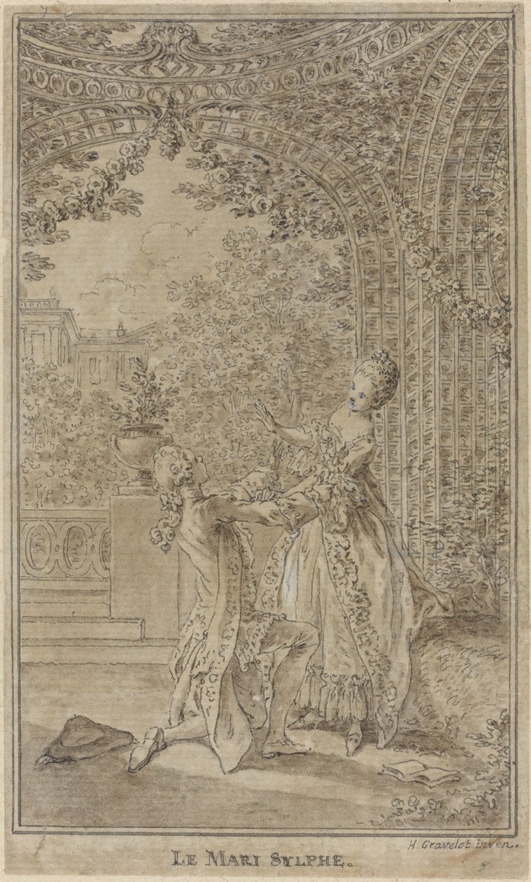 De Sylph Bruidegom door Hubert Francois Gravelot