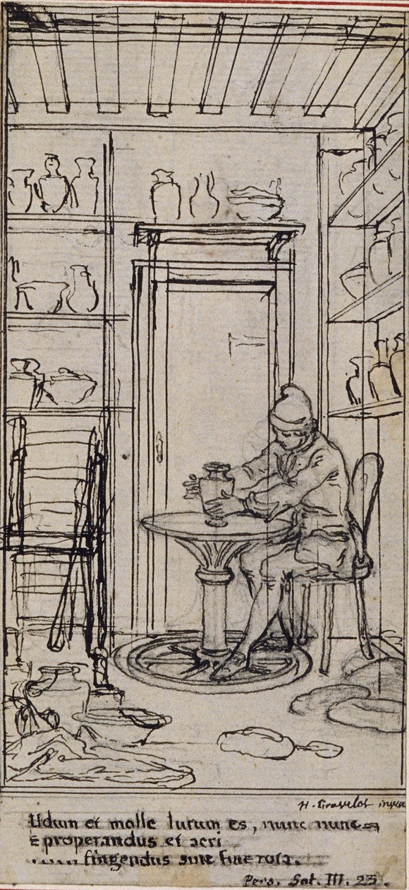 Studie voor vignet-frontispiece in Poncelot