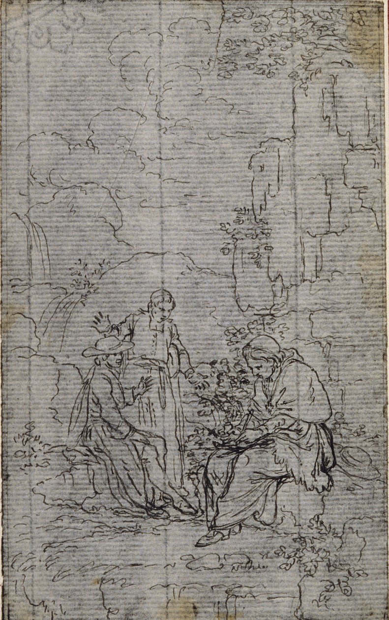 Studie voor vignet in Abbé Dinouart