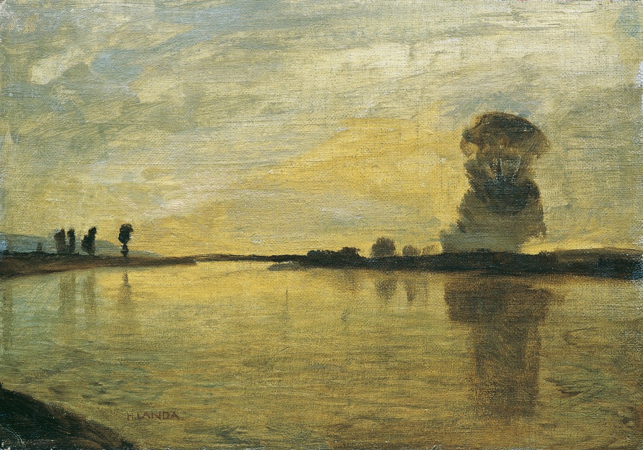 Donau landschap door Hubert Landa
