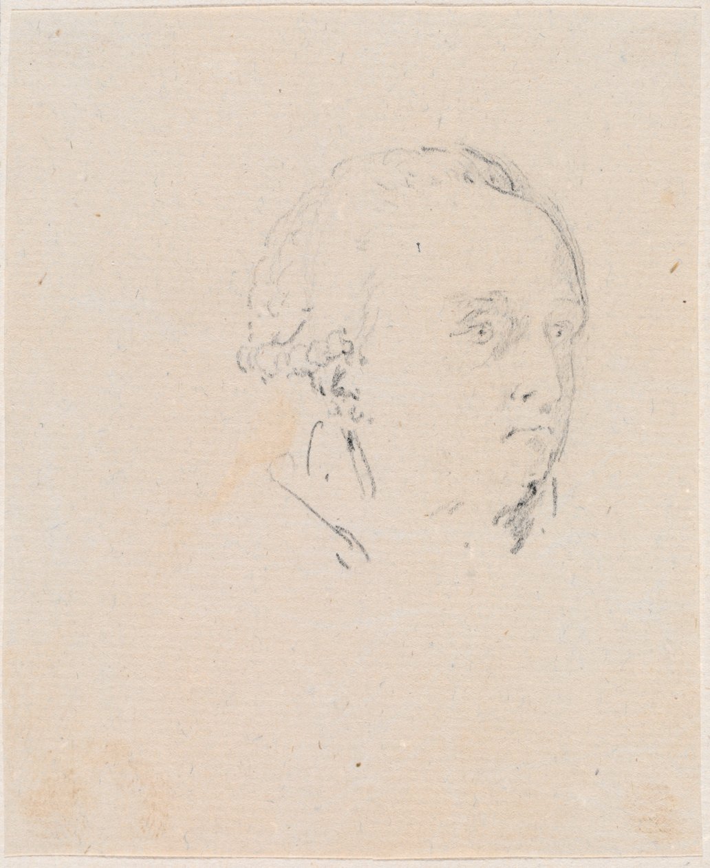 Hoofd van een man door Hubert Robert