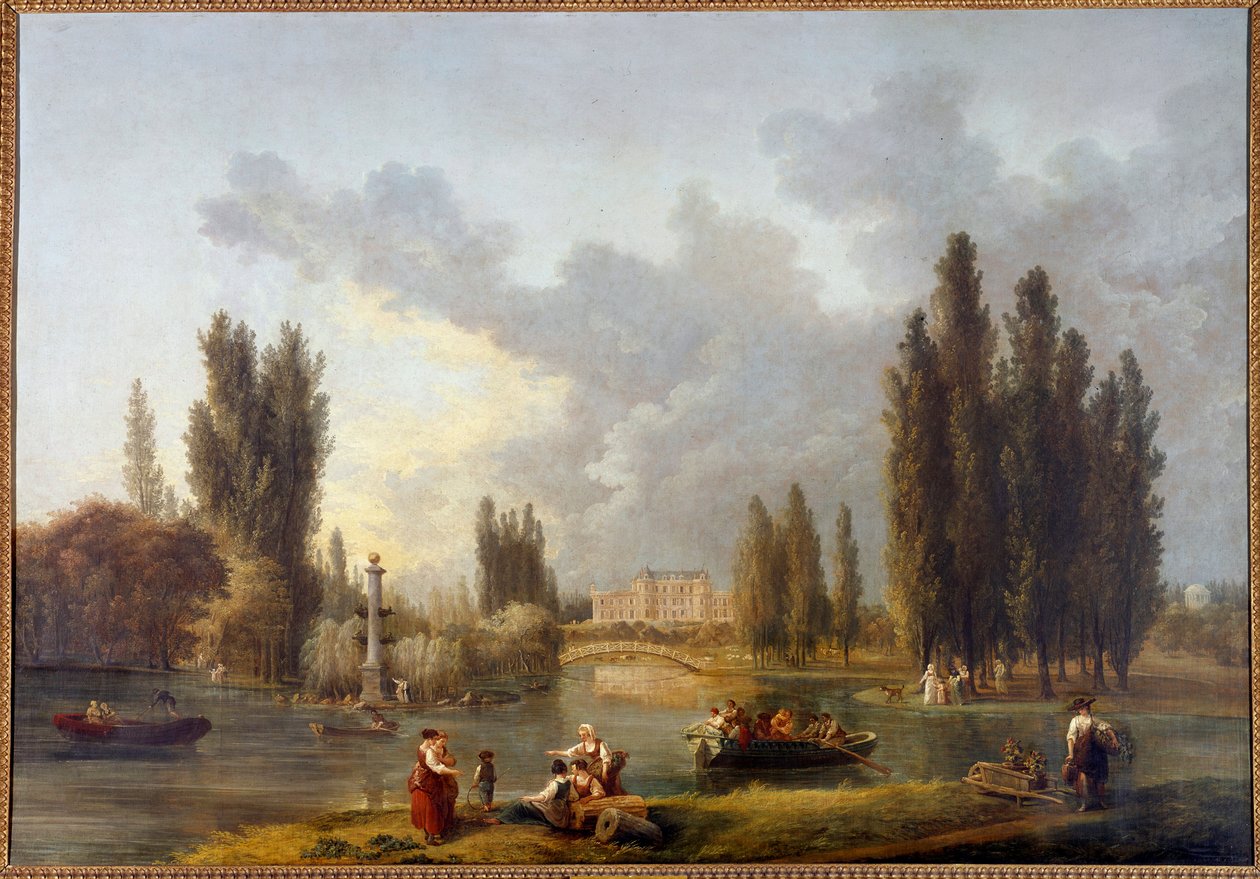 Le chateau de Mereville door Hubert Robert