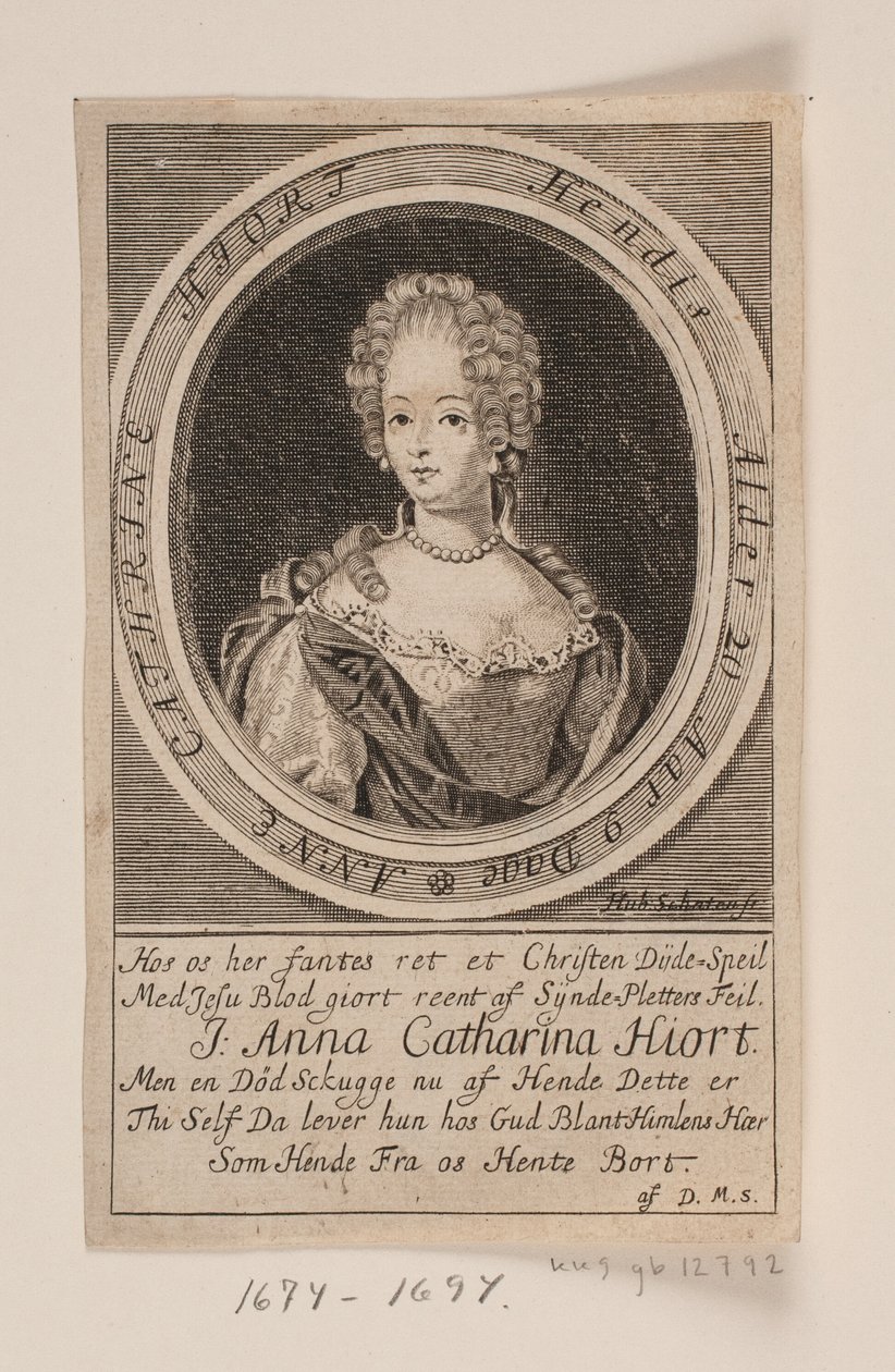 Anna Catharina Hjort door Hubert Schaten