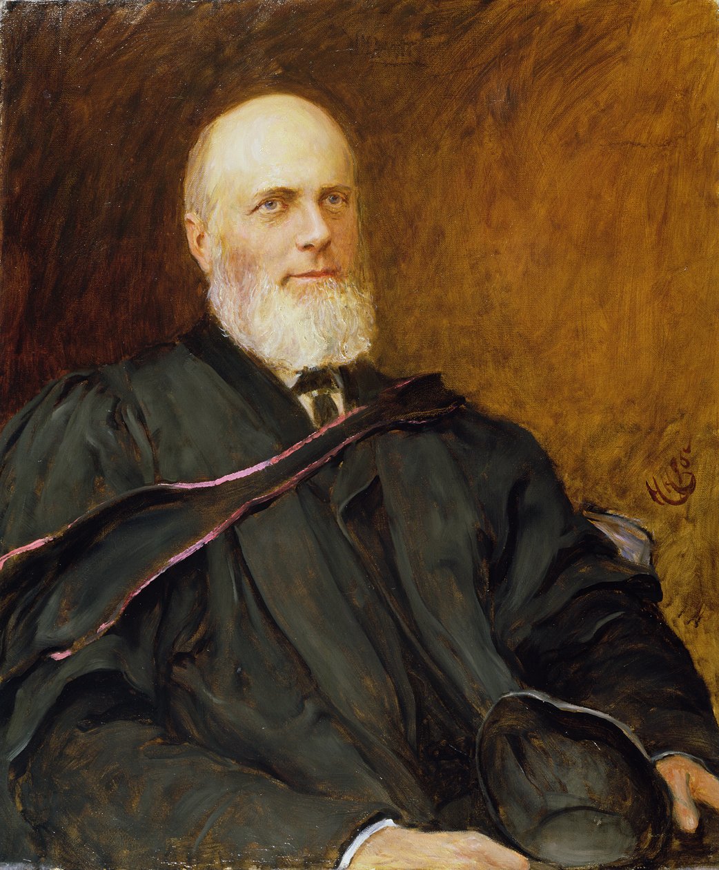 Alfred Robinson, Penningmeester van New College door Hubert von Herkomer