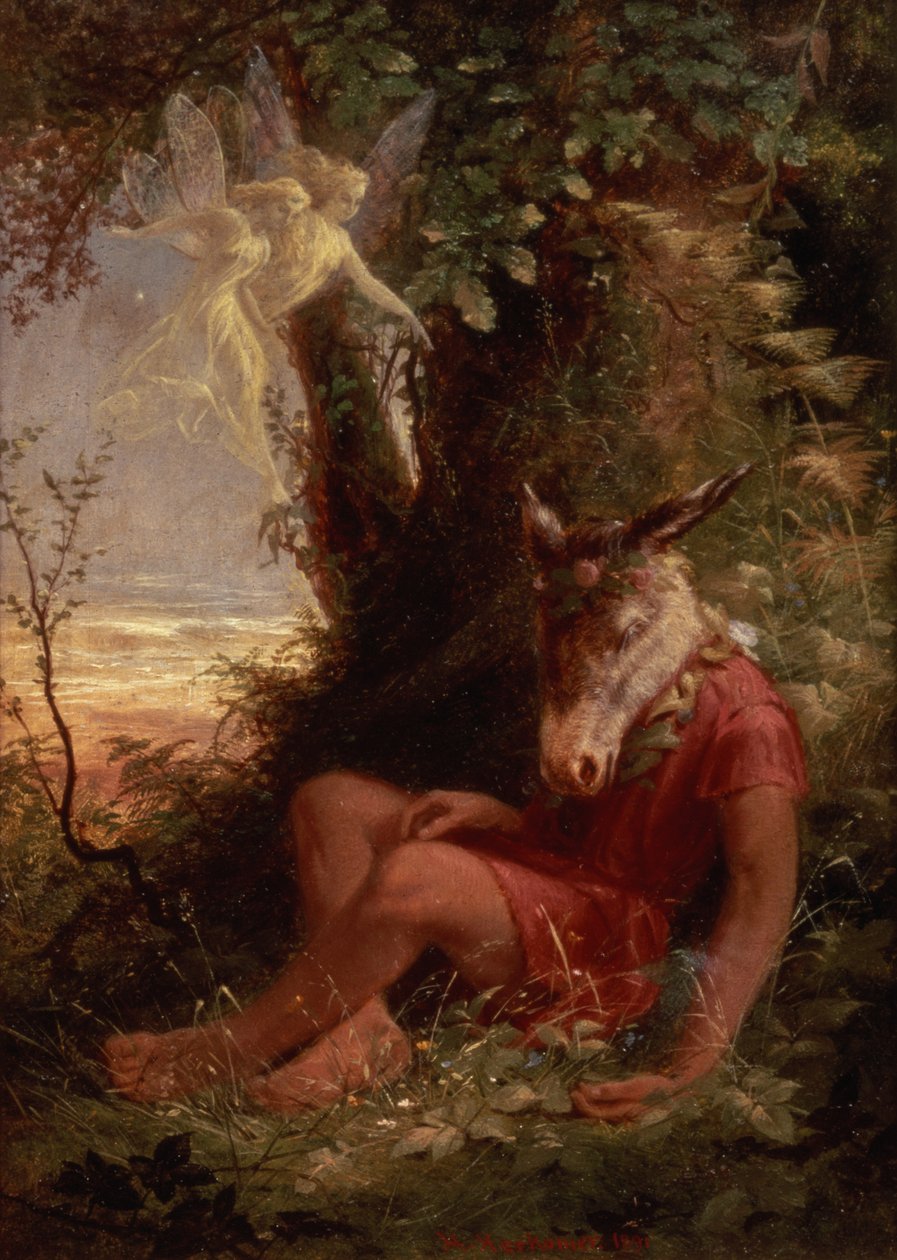 Ondersteboven slapend, 1891 door Hubert von Herkomer