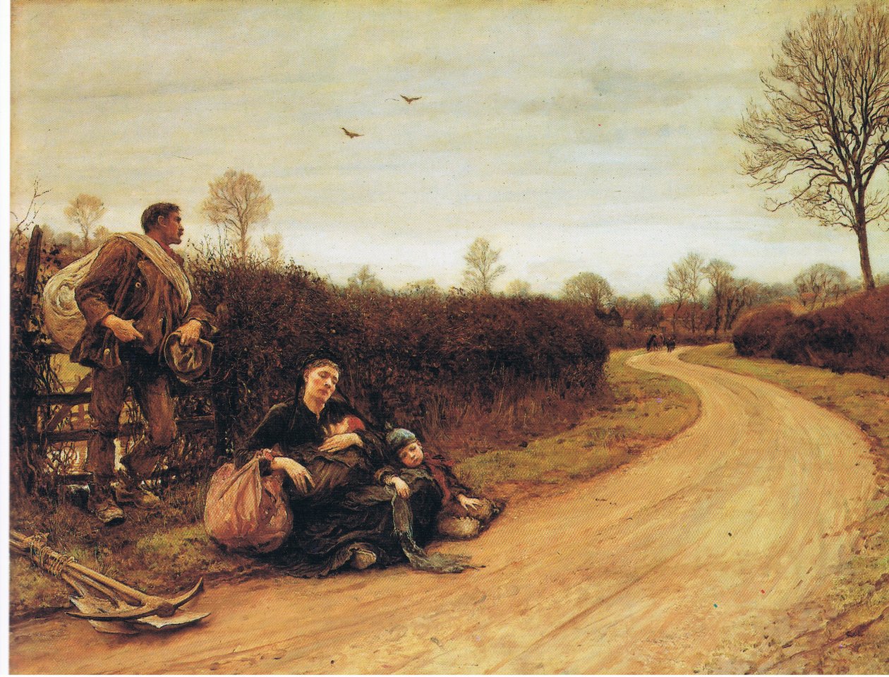 Moeilijke tijden door Hubert von Herkomer
