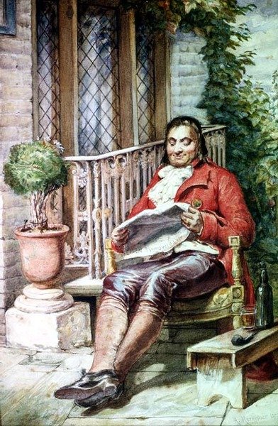 Huwelijksnieuws door Hubert von Herkomer