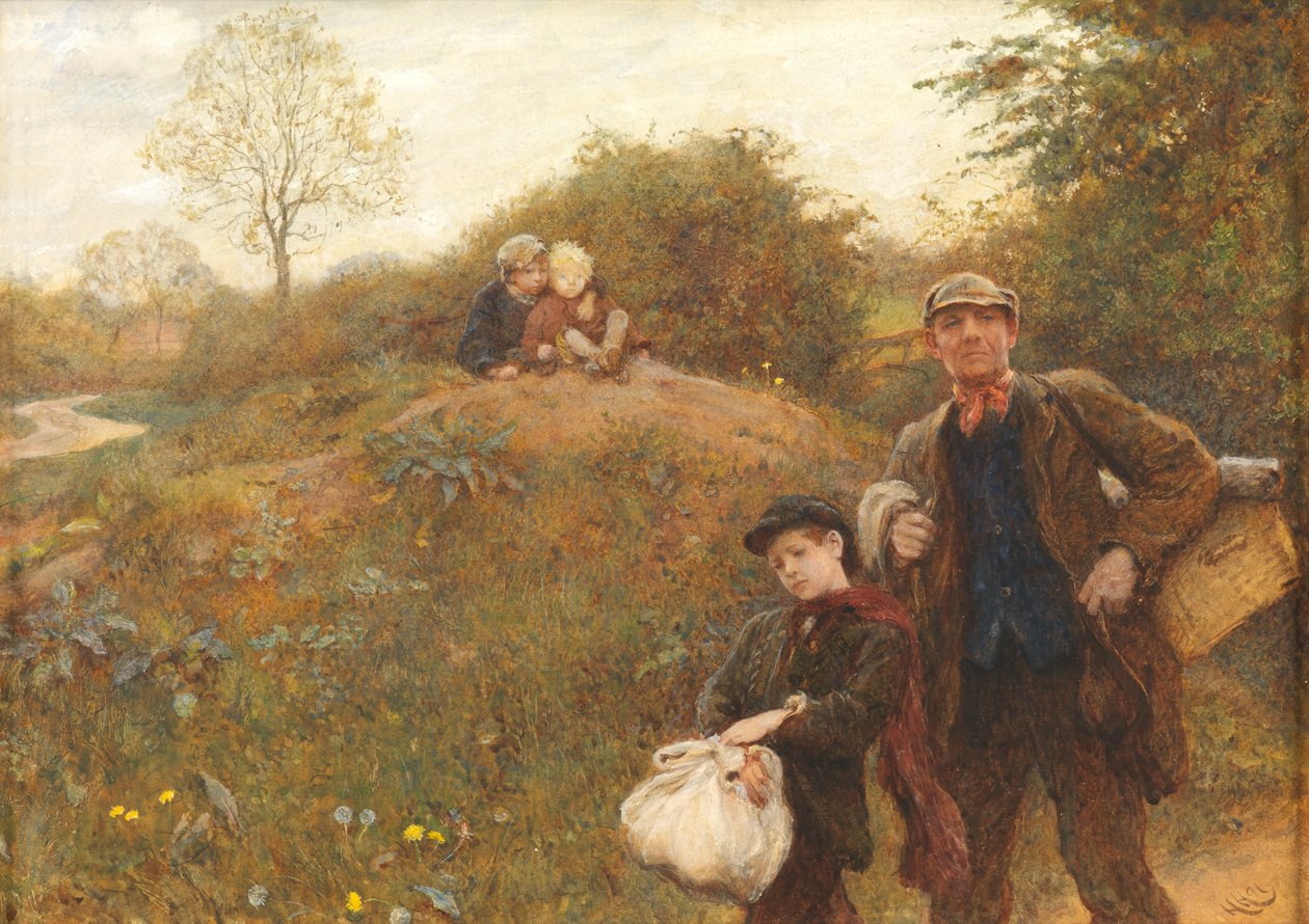 Verdergaan, 1891 door Hubert von Herkomer