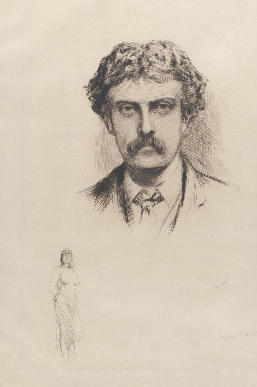 Portret van Cecil Lawson, 1882 door Hubert von Herkomer