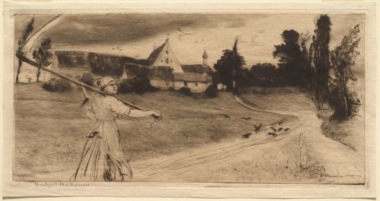 Woest weer door Hubert von Herkomer