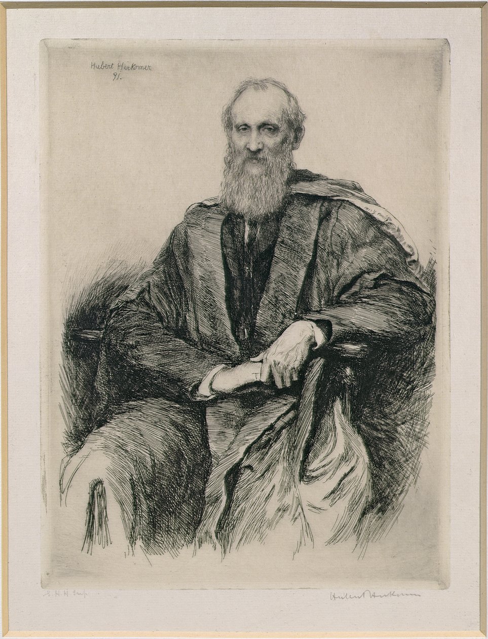 William Thomson, 1e Baron Kelvin (1824-1907) Brits wiskundige en natuurkundige, 1891 door Hubert von Herkomer