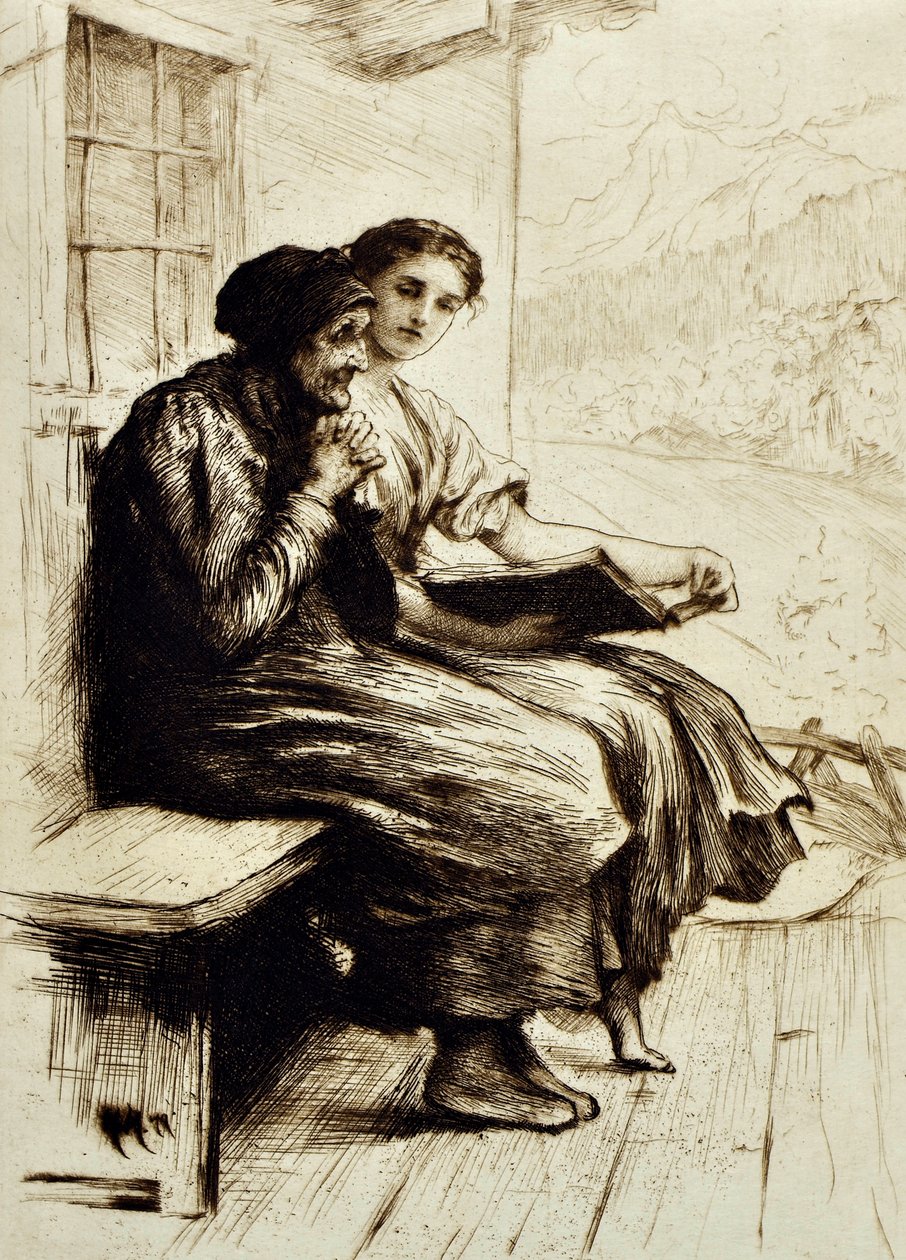 Woorden van Troost door Hubert von Herkomer