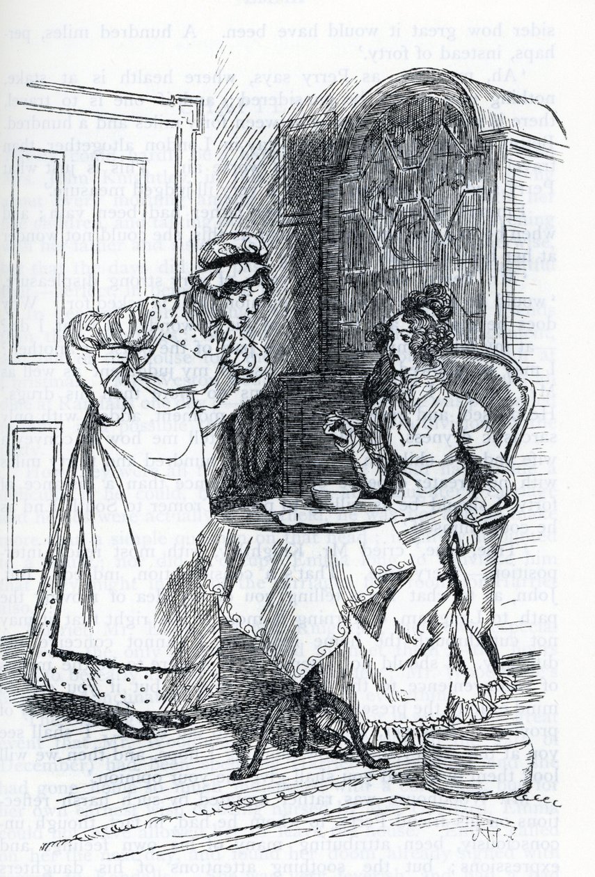 Illustratie voor "Emma" door Jane Austen door Hugh Thomson