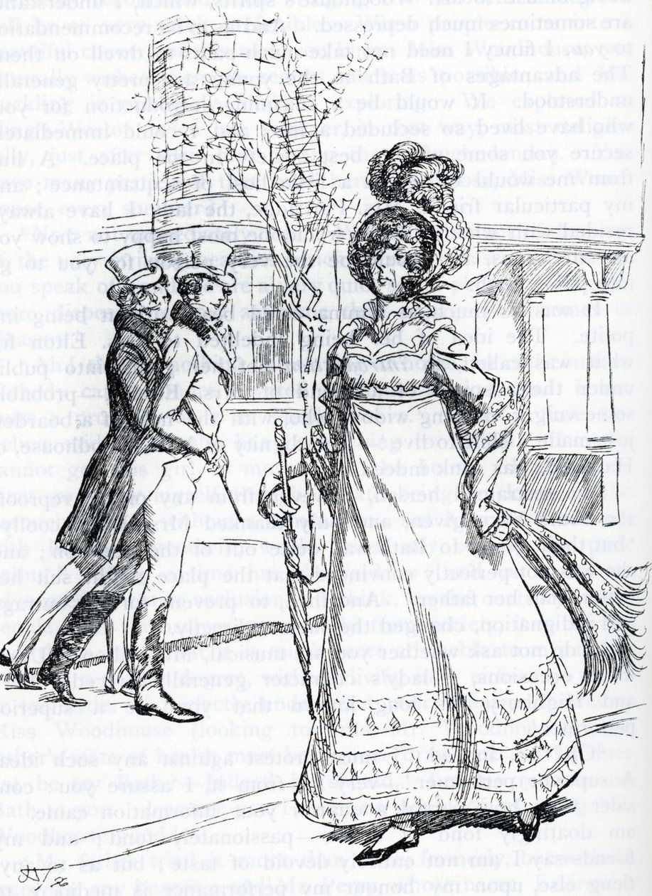 Illustratie voor "Emma" door Jane Austen door Hugh Thomson