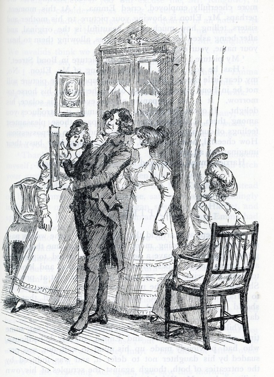 Illustratie voor "Emma" door Jane Austen (illustratie) door Hugh Thomson