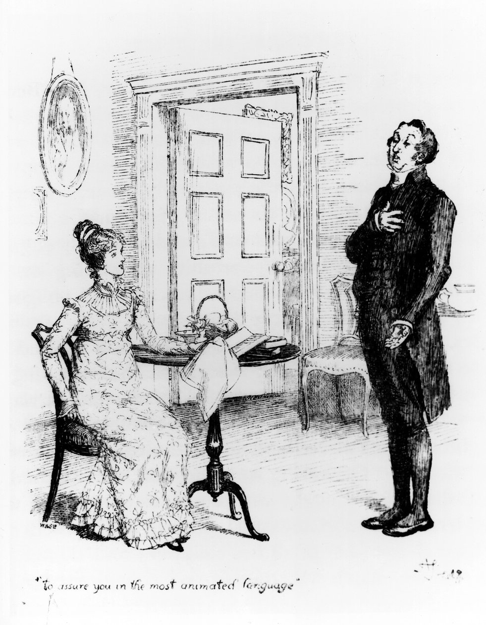 Mr. Collins en Elizabeth, uit 