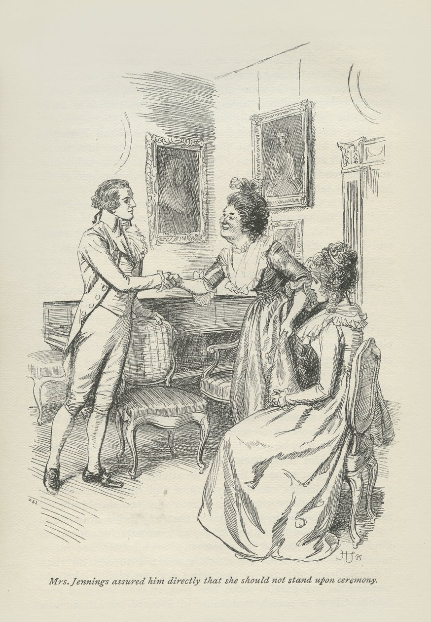Mevrouw Jennings verzekerde hem direct dat ze geen ceremonie zou houden door Hugh Thomson