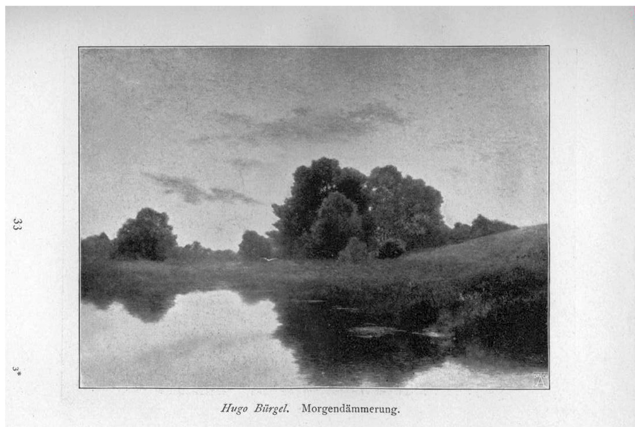 Ochtendgloren door Hugo Bürgel