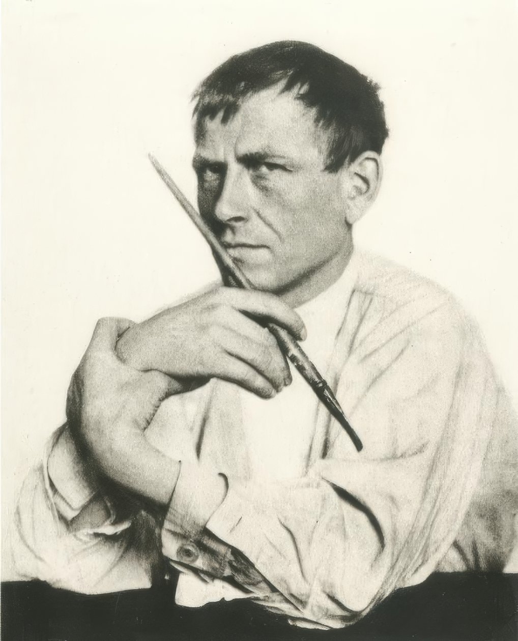 Otto Dix, portretfoto / Hugo Erfurth door Hugo Erfurth