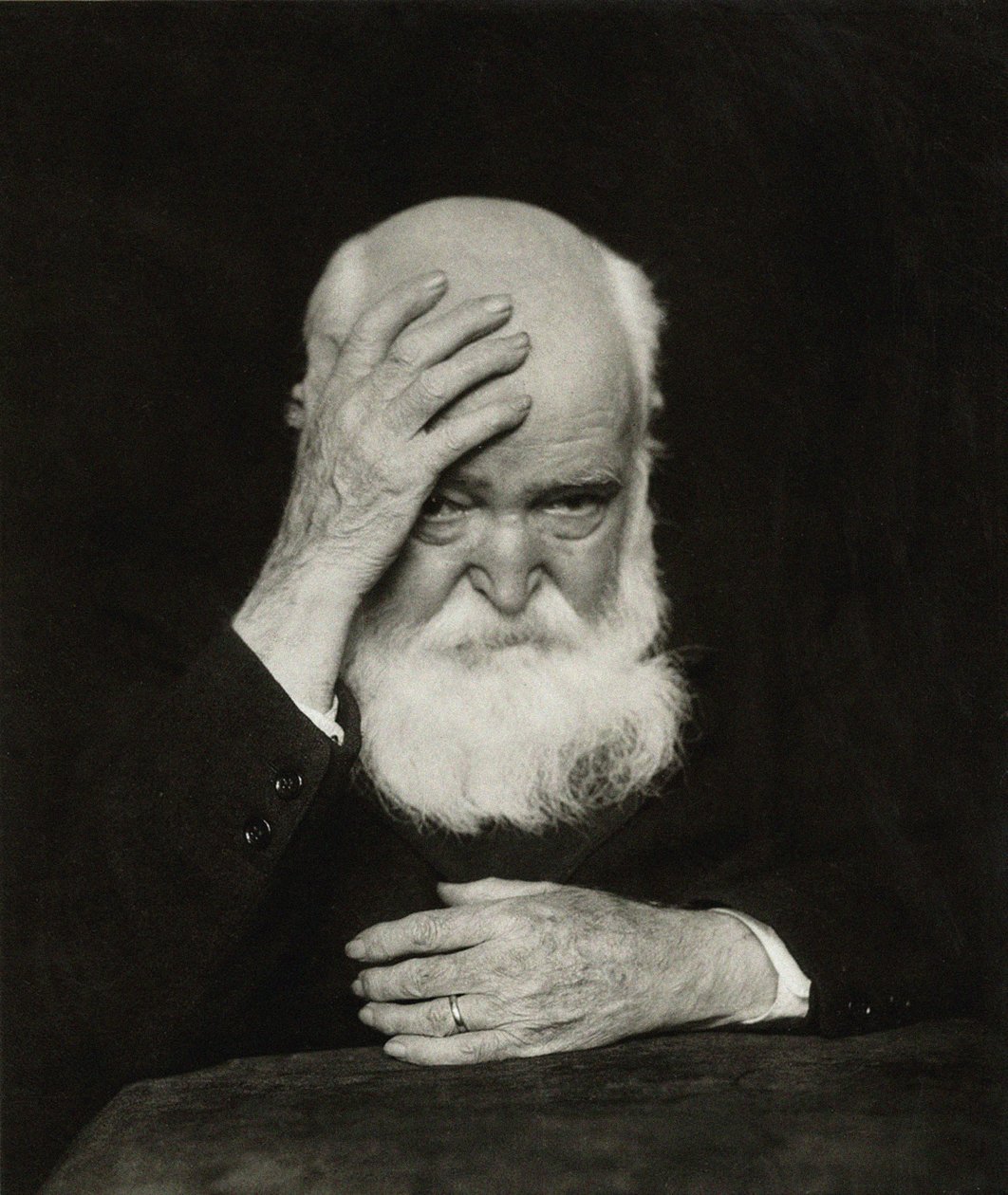 Portret van de kunstenaar Hans Thoma 1839-1924, 1920 door Hugo Erfurth