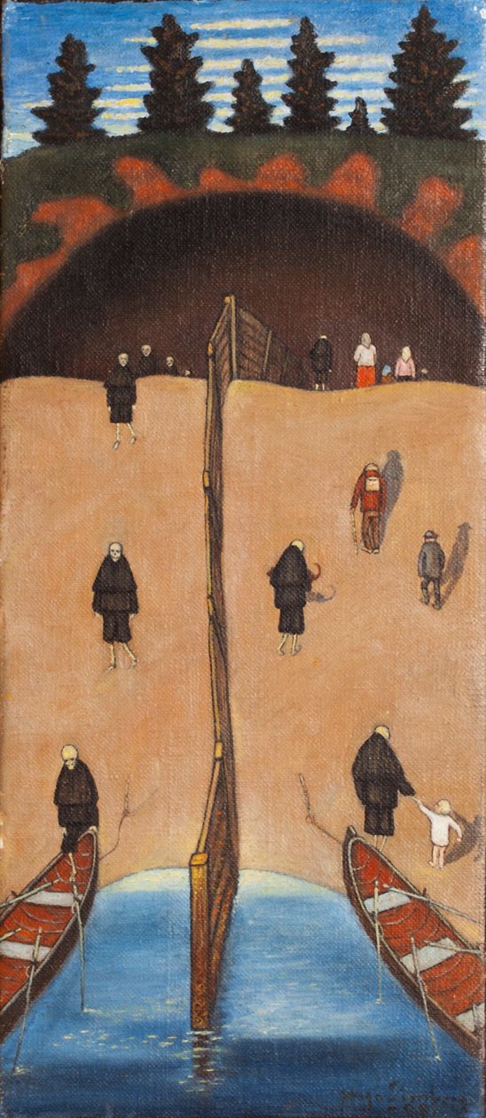 Bij de poort van Tuonela door Hugo Simberg