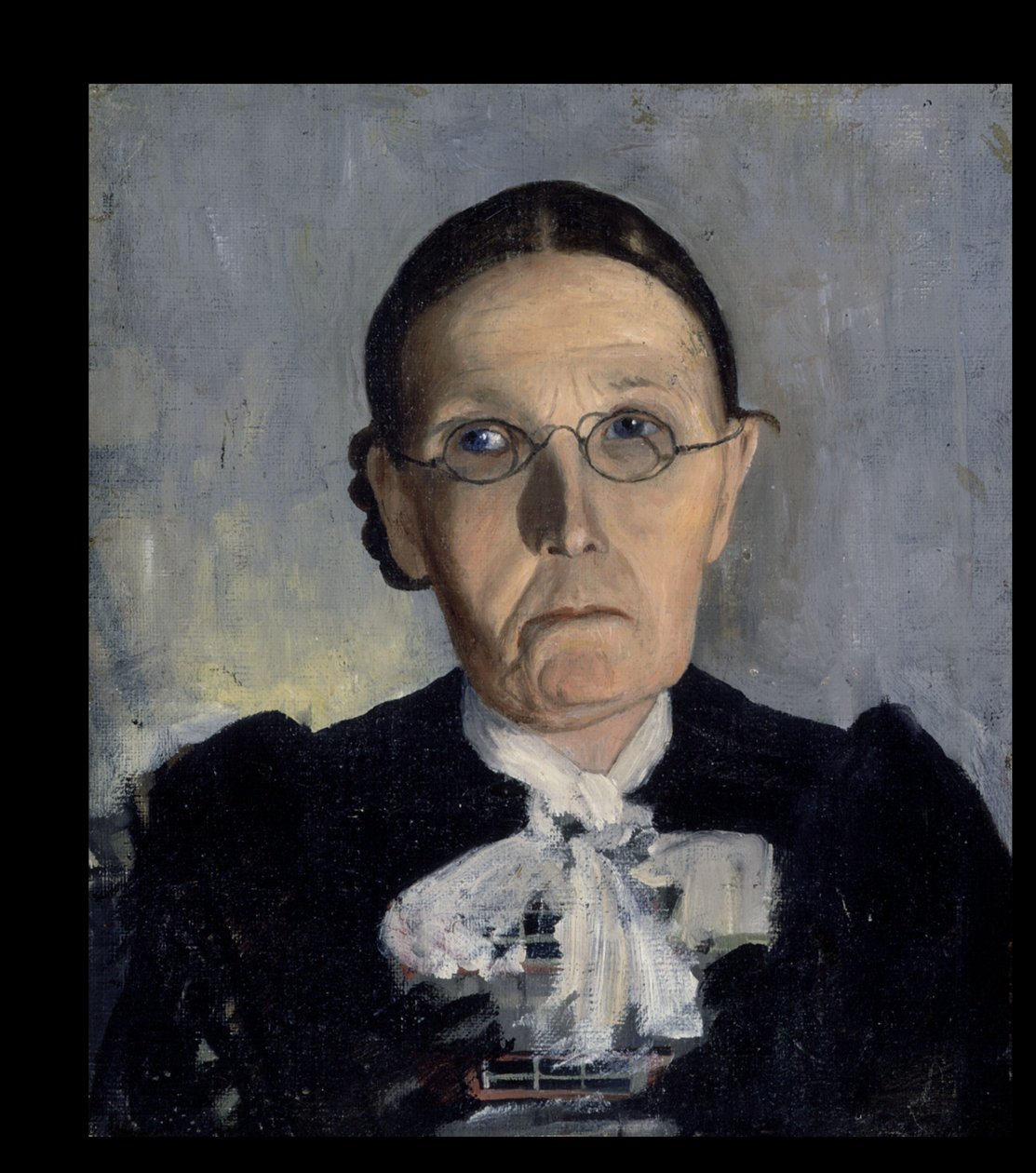 Kerkbezoekster; oude vrouw door Hugo Simberg