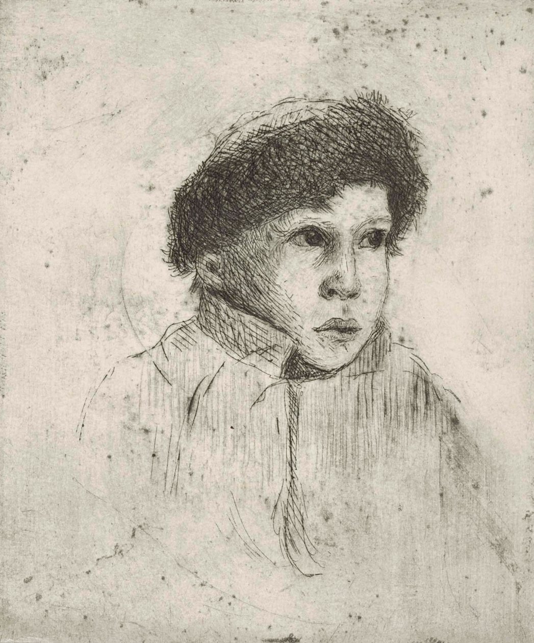 Hoofd van een jongen door Hugo Simberg
