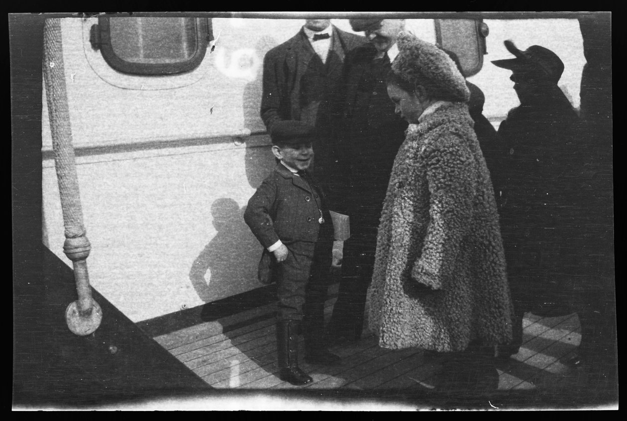 Passagiers op de RMS Lusitania door Hugo Simberg