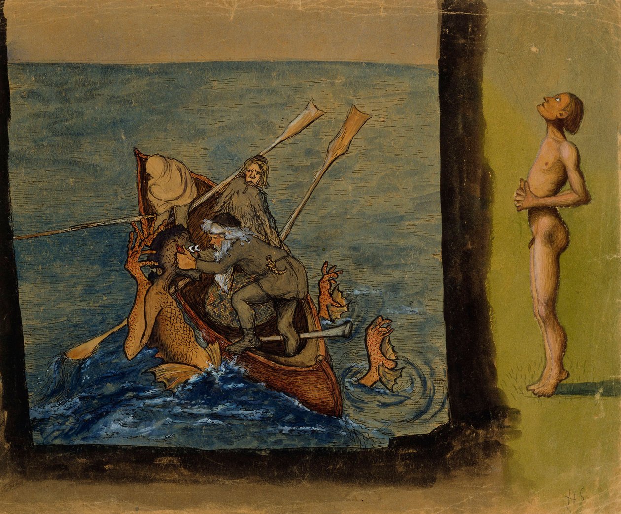 Väinämöinen en Ikiturso door Hugo Simberg