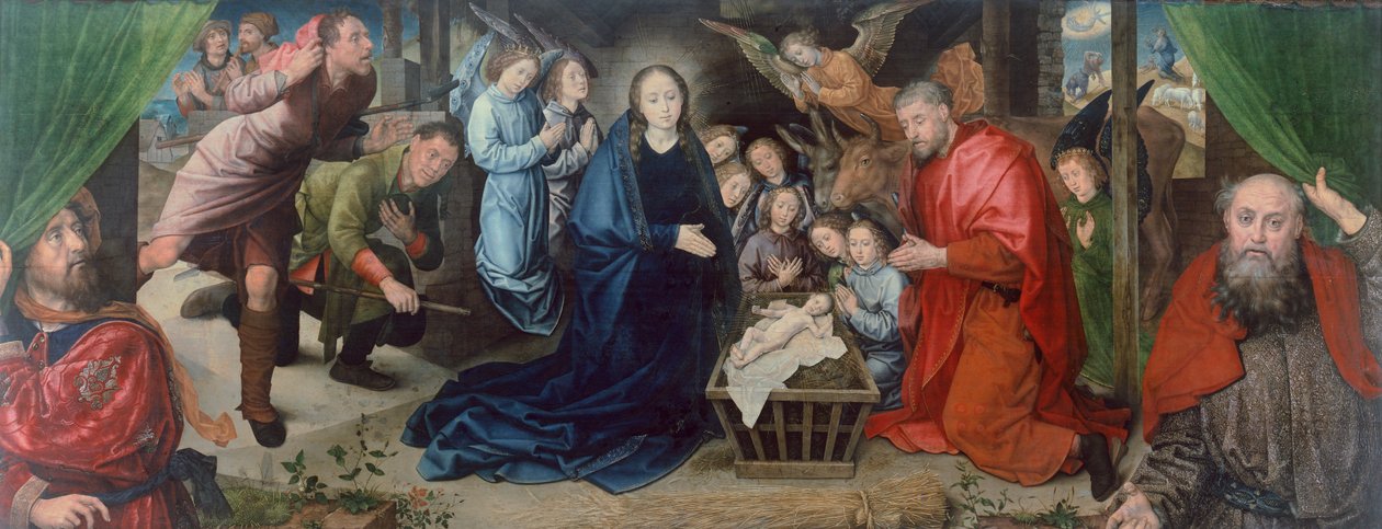 De aanbidding van de herders door Hugo van der Goes (1440-1482) door Hugo van der Goes