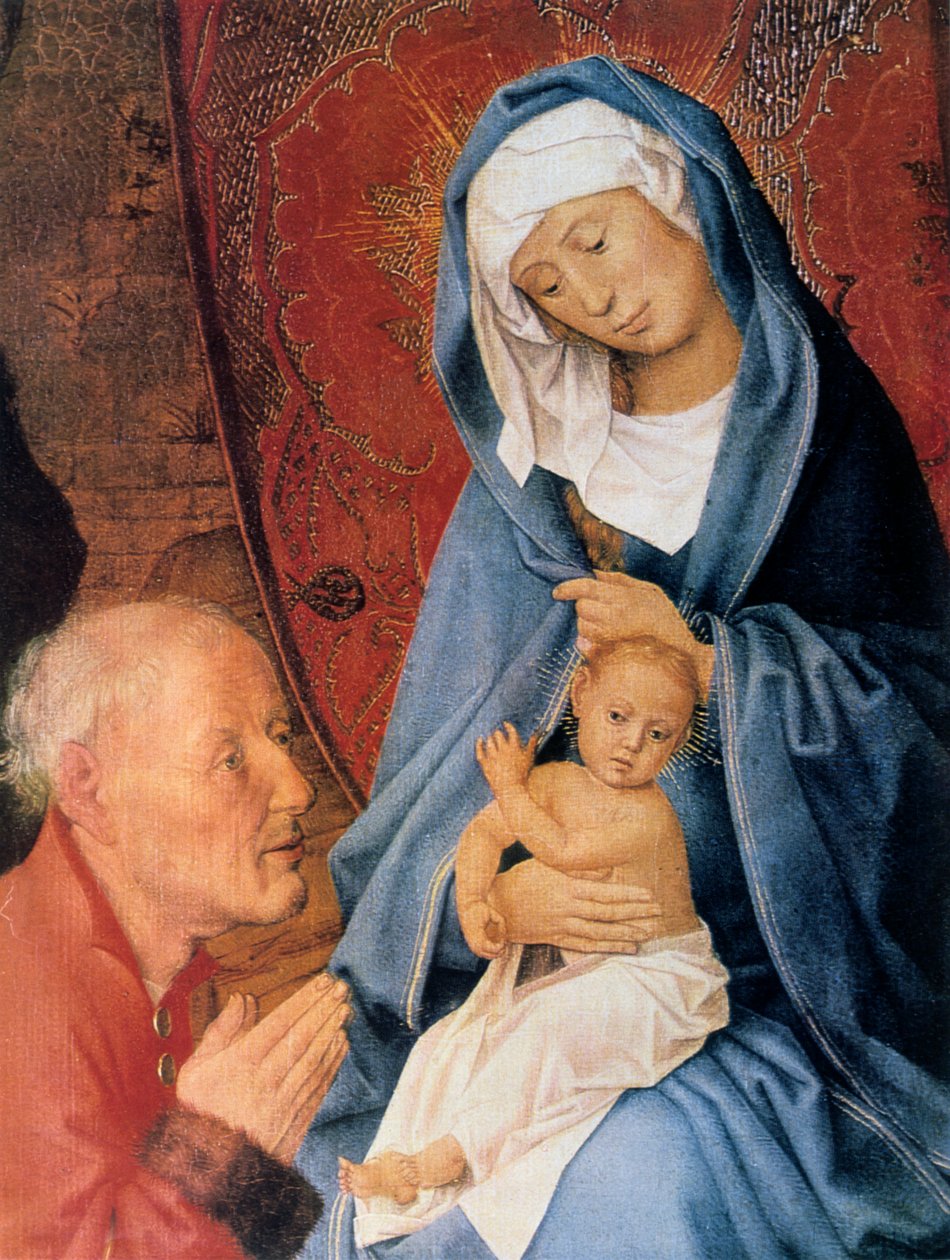 De Aanbidding der Wijzen, detail, 15e eeuw door Hugo van der Goes