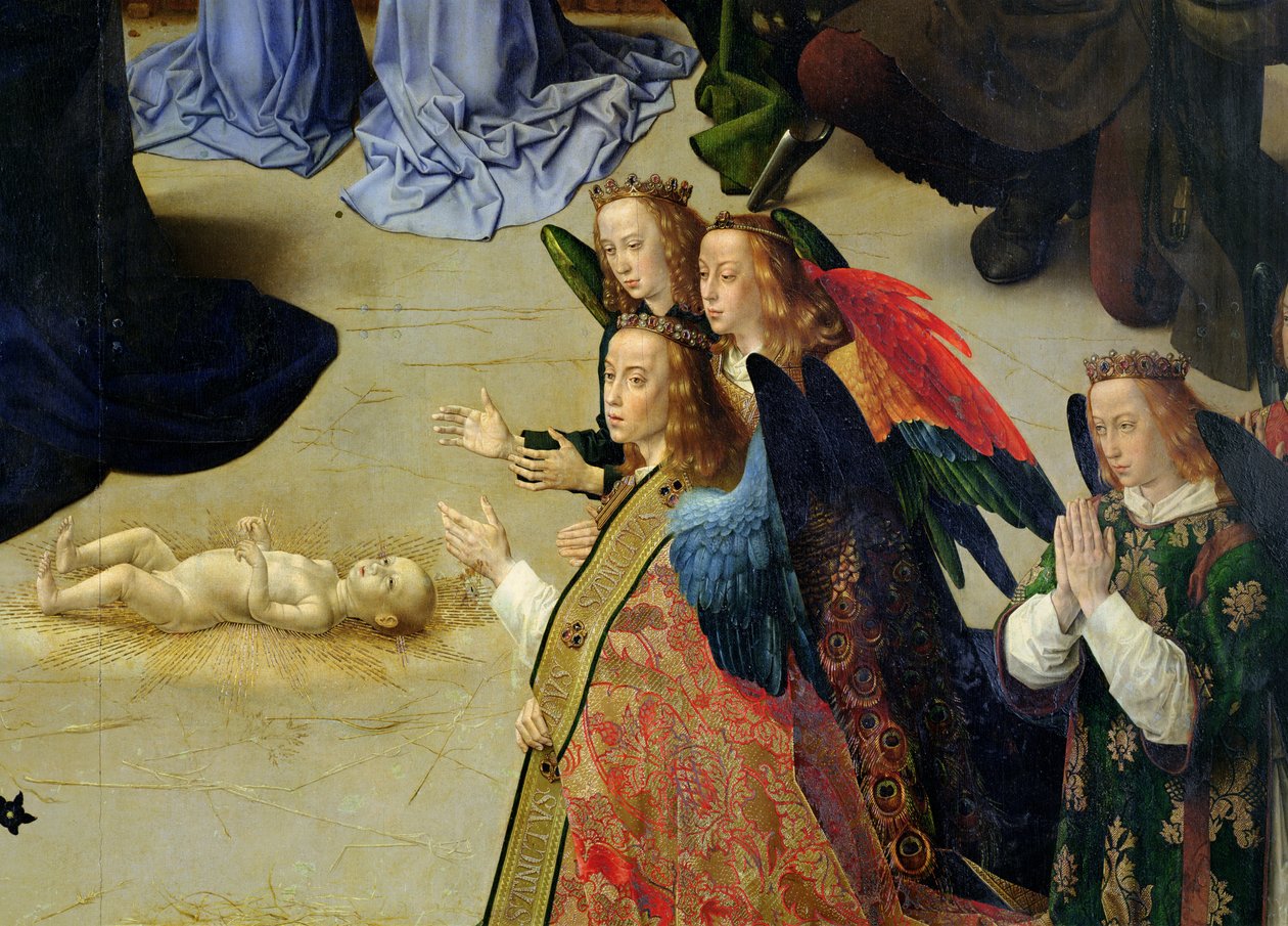 Het Portinari Altaarstuk (detail) door Hugo van der Goes