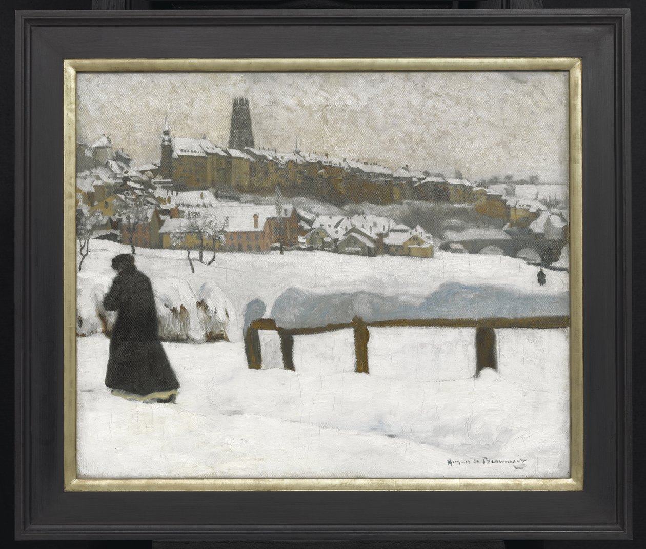 Freiburg in de Sneeuw door Hugues de Beaumont
