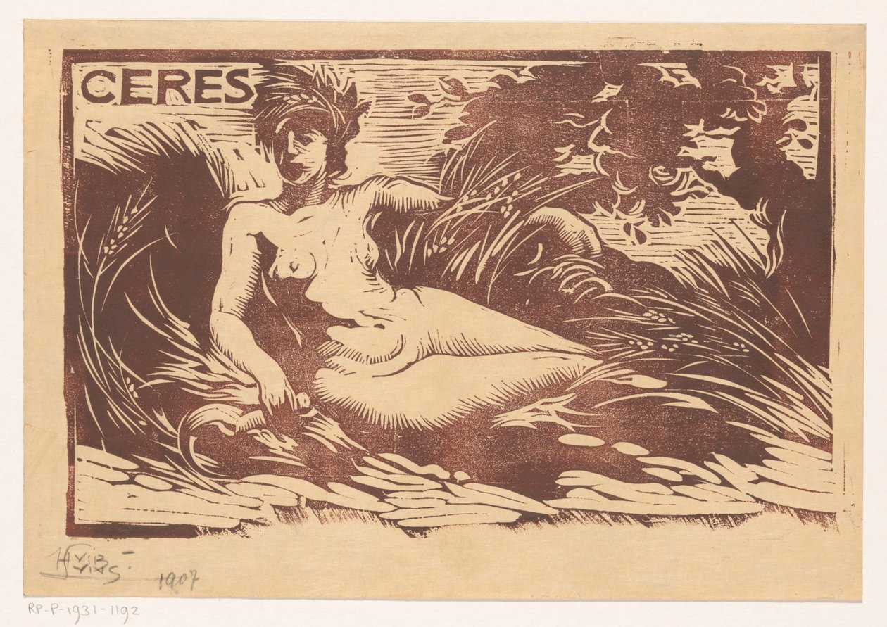 Ceres door Huib Luns (signed by artist)