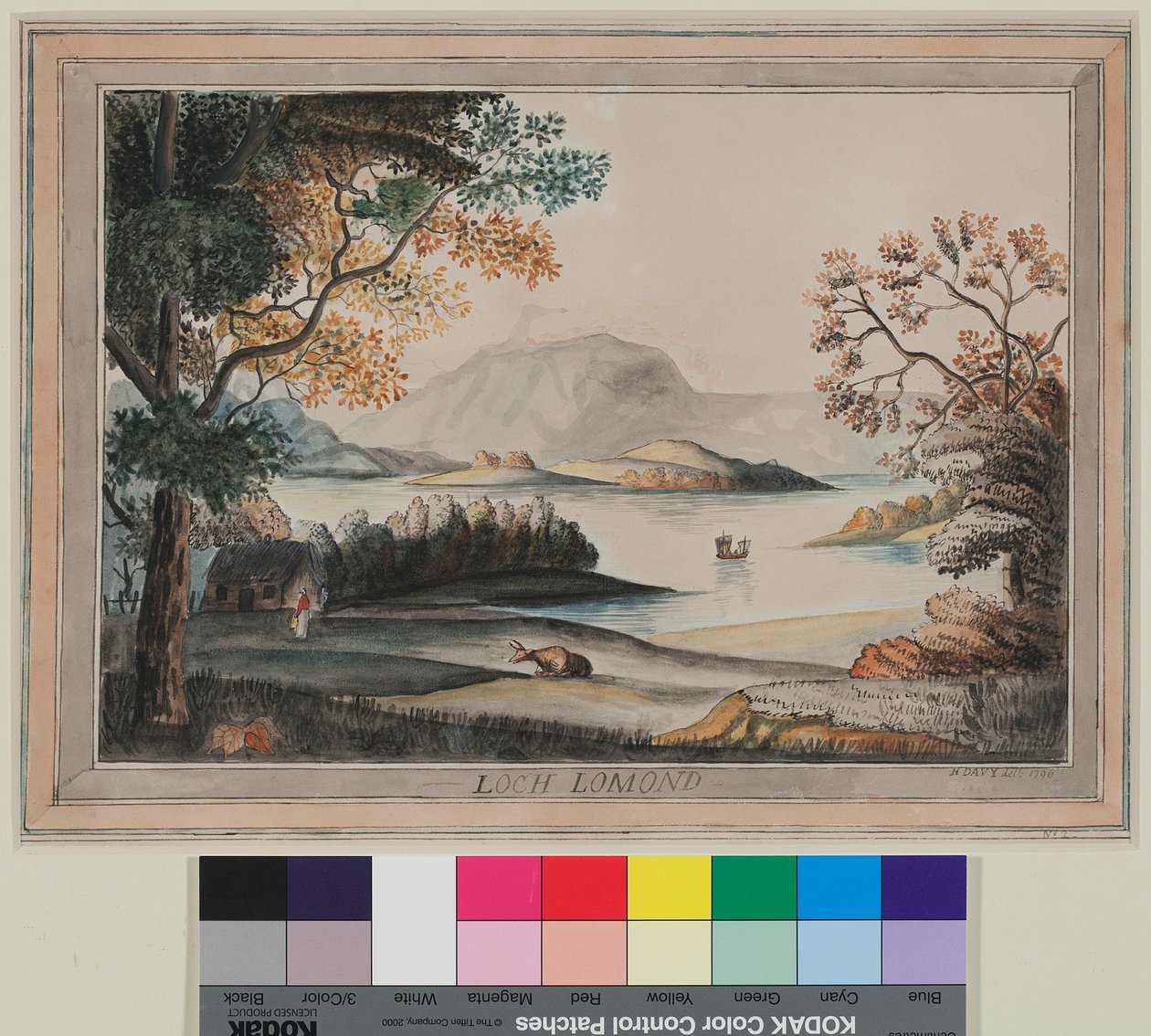 Loch Lomand door Humphry Davy