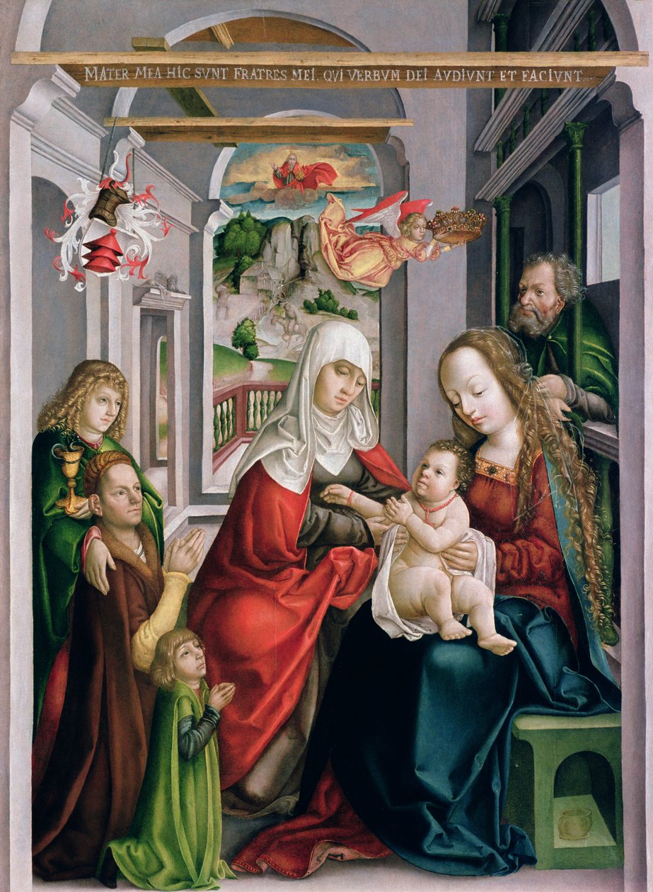 St. Anna met de Maagd en Kind, Eperjes, c.1520 door Hungarian School