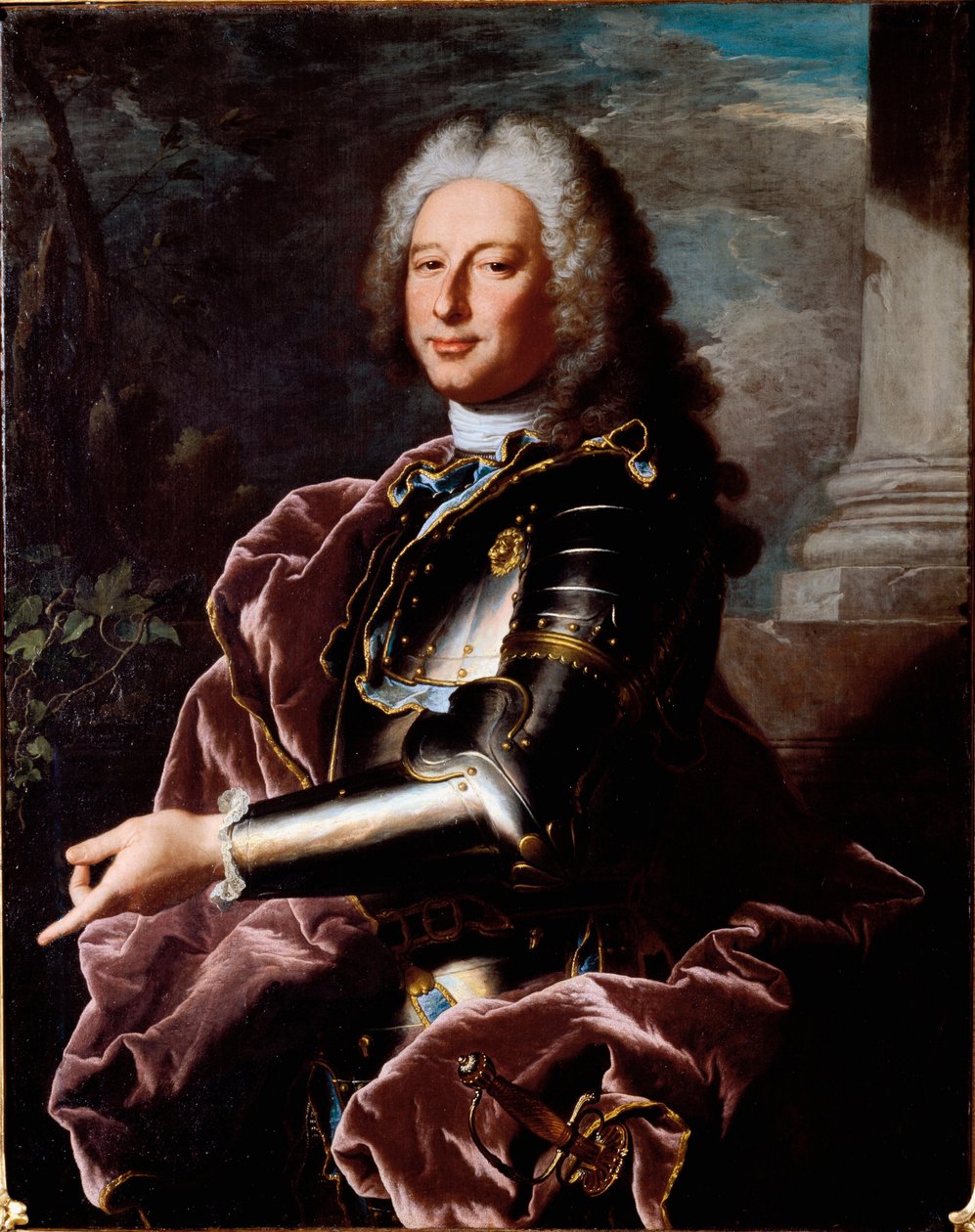 Portret van Giovanni (Gian) Francesco II Brignole Sale (Jean Francois II Brignole-Sale) (1695-1760) Doge van Genua en ambassadeur van de Republiek Genua in Frankrijk onder Lodewijk XV door Hyacinthe Francois Rigaud